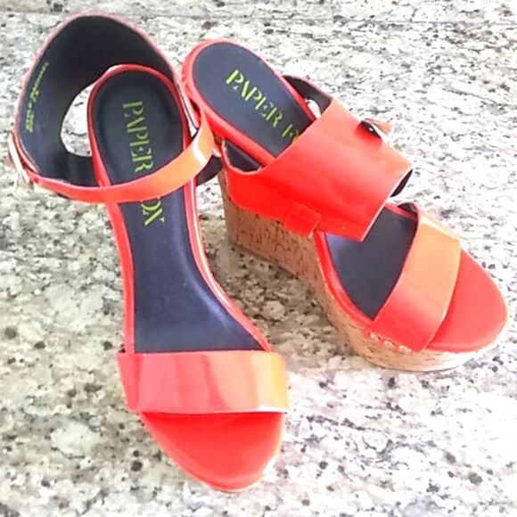 Paper Fox Shoes - Womens Paper Fox Rachael Wedge Heel Size 7.5